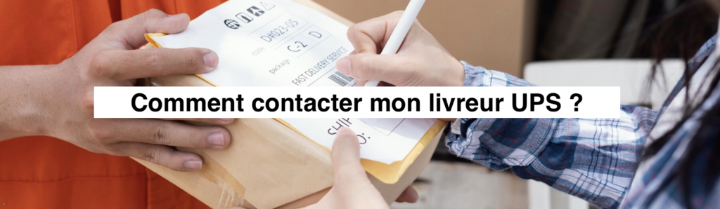 contacter livreur ups 